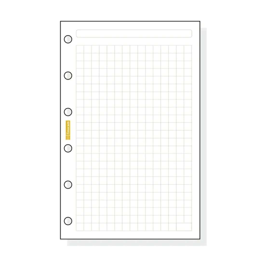 Finocam C240 Recambio para Agendas Classic - Cuadriculado - Formato 602 - 73x114x5mm - Color Blanco 1