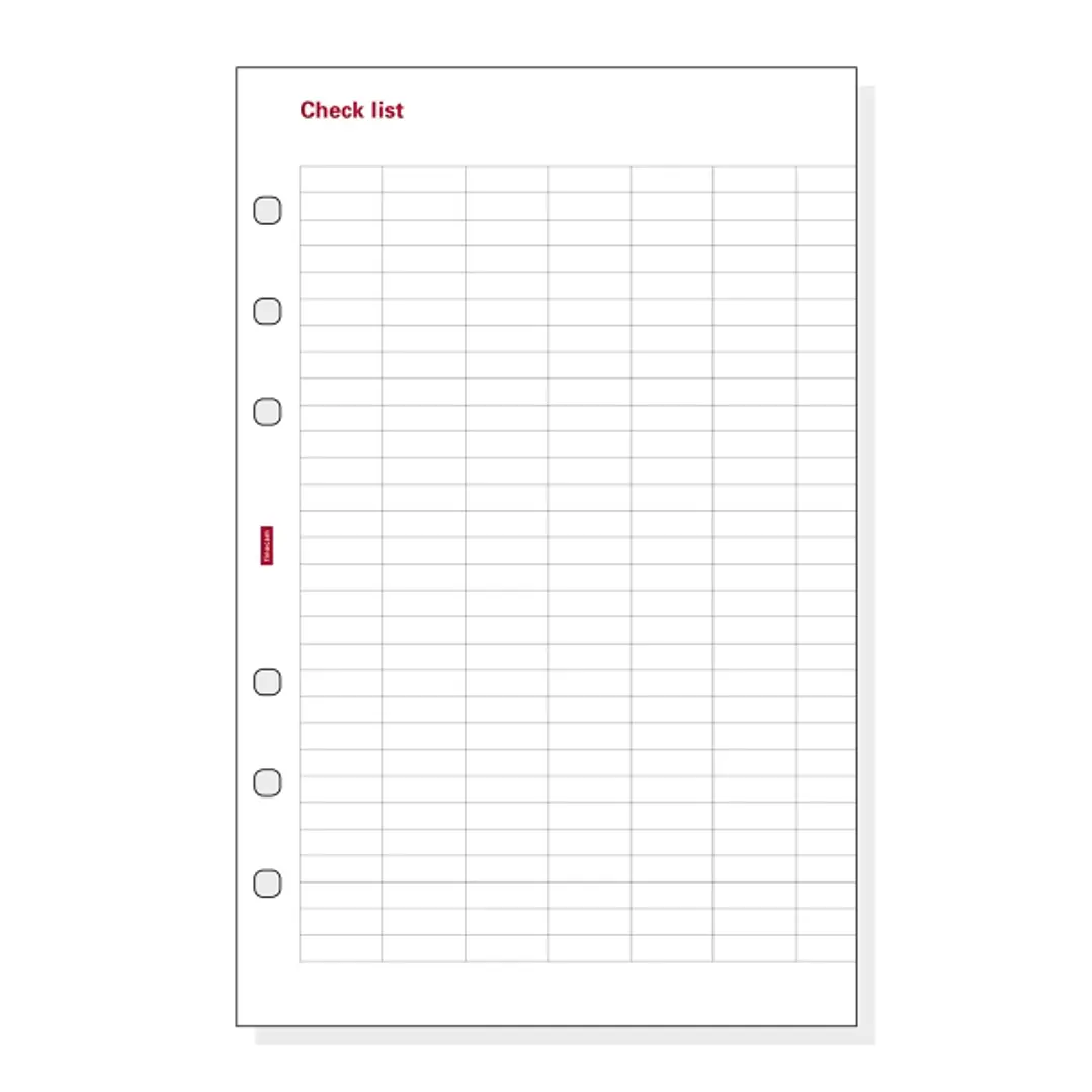 Finocam R501 Formulario de Recambio para Agendas Open - Lista de Tareas - Formato 500 - 117x7x181mm - Color Blanco 1