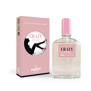 Prady Colonia de Mujer Crazy Pink - Frasco de 90 ml - Spray Pulverizador