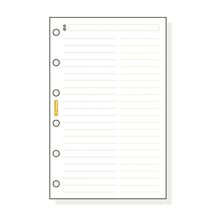 Finocam C254 Recambio Telefonico para Agendas Classic - Formato 602 - 73x114x5mm - Color Blanco