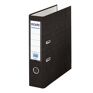 Dohe Archivador de Palanca Tamaño A4 - Lomo Ancho 70mm - Ollao, Rado y Tarjetero en el Lomo - Carton Forrado con Polipropileno - Cantoneras Metalicas 