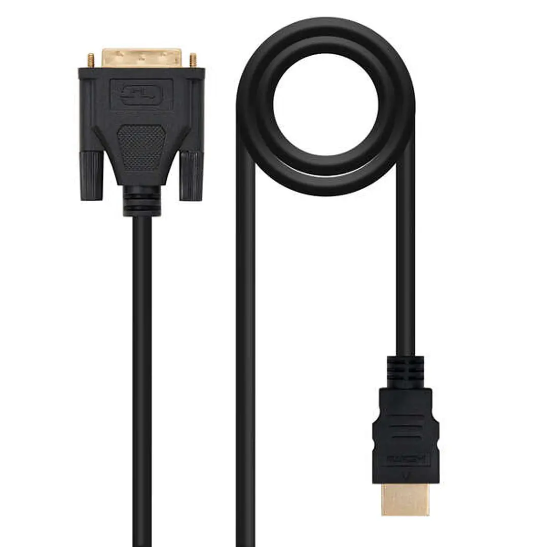 Nanocable Cable DVI 18+1 Macho a HDMI Macho 1.80m - Color Negro 1