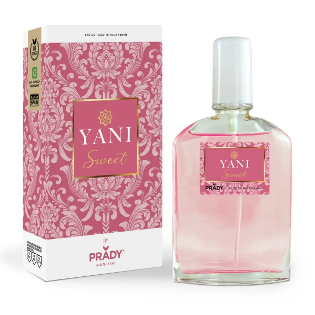 Prady Colonia de Mujer Yani Sweet - Frasco de 90 ml - Spray Pulverizador 1