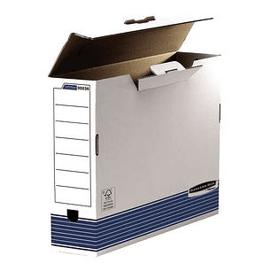 Fellowes Bankers Box Caja de Archivo Definitivo 100mm A3 - Montaje Automatico Fastfold - Carton Reciclado Certificacion FSC