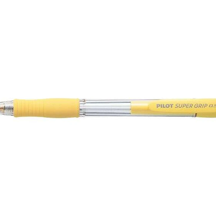 Pilot Portaminas SuperGrip H185 - Trazo 0.5mm - Mina HB - Cuerpo Amarillo 1