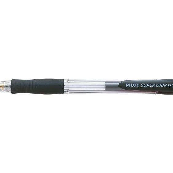 Pilot Portaminas SuperGrip H185 - Trazo 0.5mm - Mina HB - Cuerpo Negro 1