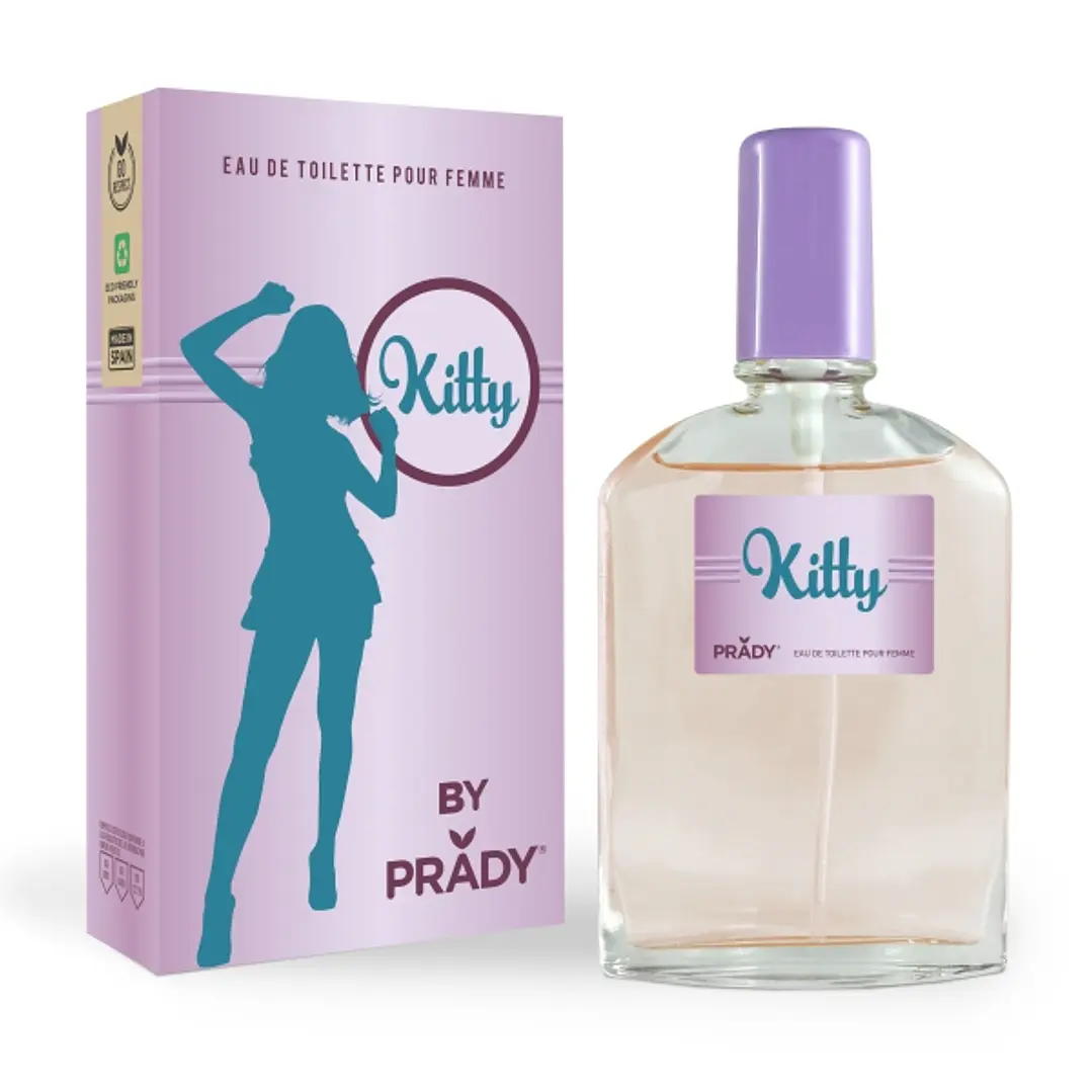 Prady Colonia de Mujer Kitty - Frasco de 90 ml - Spray Pulverizador 1