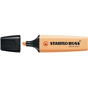 Stabilo Boss 70 Pastel Marcador Fluorescente - Trazo entre 2 y 5mm - Recargable - Tinta con Base de Agua - Color Naranja Palido