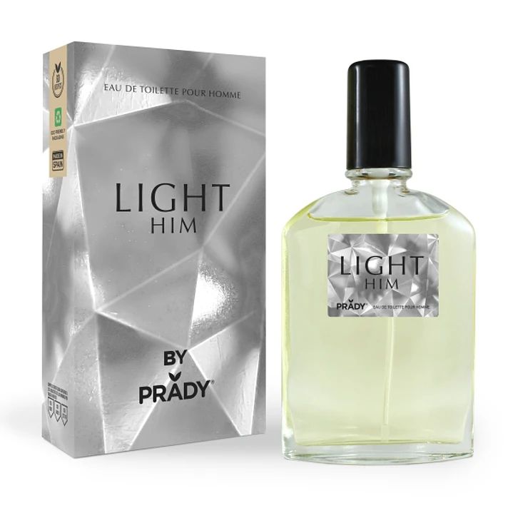 Prady Colonia de Hombre Light Him - Frasco de 90 ml - Spray Pulverizador 1