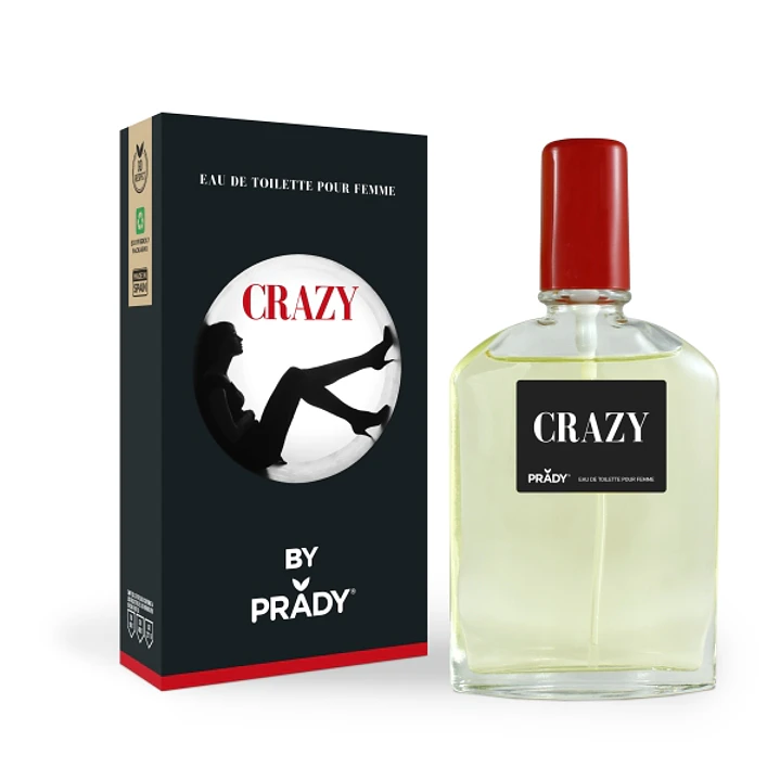 Prady Colonia de Mujer Crazy - Frasco de 90 ml - Spray Pulverizador 1