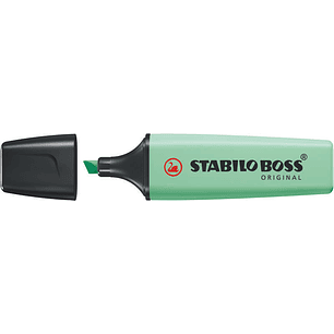 Stabilo Boss 70 Pastel Rotulador Marcador Fluorescente - Trazo entre 2 y 5mm - Recargable - Tinta con Base de Agua - Color Pizca de Menta