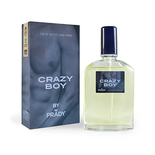 Prady Colonia de Hombre Crazy Boy - Frasco de 90 ml - Spray Pulverizador