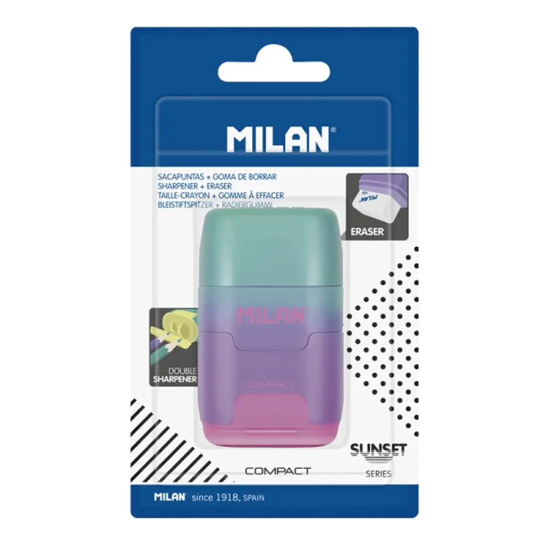 Milan Compact Sunset Afilaborra - Cuchilla de Acero de Seguridad - Color Violeta 1