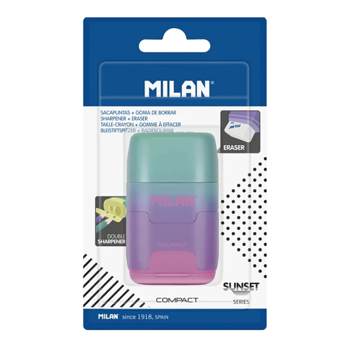 Milan Compact Sunset Afilaborra - Cuchilla de Acero de Seguridad - Color Violeta 1