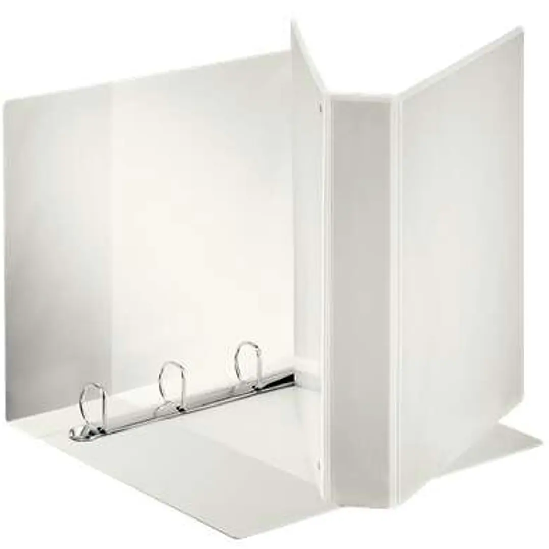 Esselte Canguro Plus Carpeta de Anillas - Formato A4 - Capacidad para 380 Hojas - 4 Anillas de 40mm - Color Blanco 1