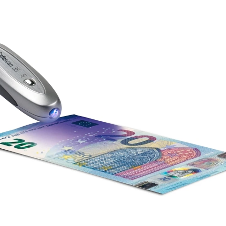 Safescan 35 Detector Portatil de Billetes Falsos - Verificacion de Marcas de Agua, Tinta Magnetica e Hilo Magnetico - Ligero y Compacto 1