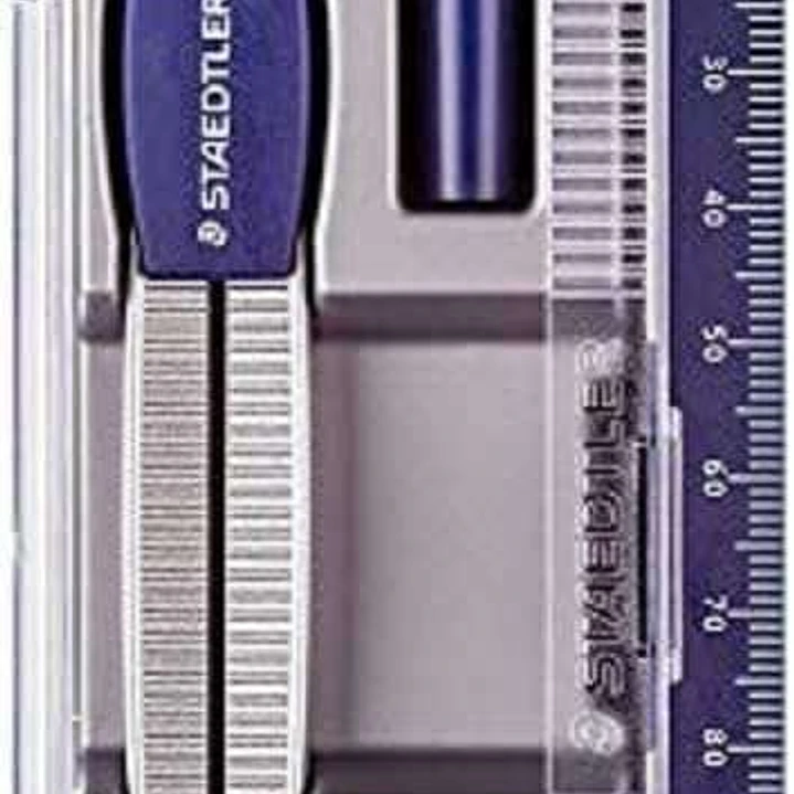 Staedtler Noris 550 Compas Escolar de Precision - Obtusangulo y Aguja Roma a Prueba de Lesiones - Diametro Maximo 300mm 1