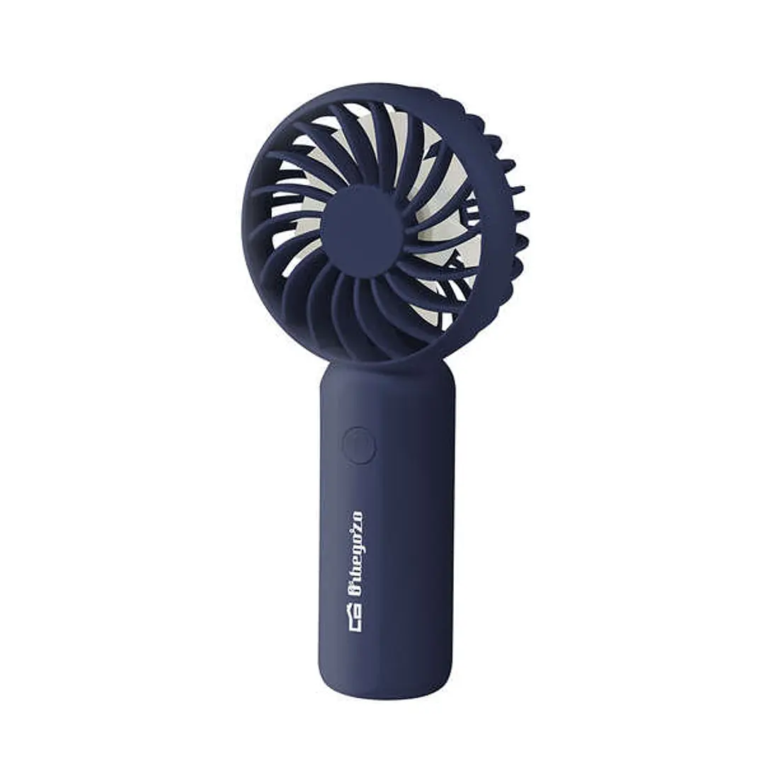 Orbegozo HF 2100 Ventilador de Mano Refrescante - 3 Velocidades de Ventilacion - Potente y Compacto - Ligero - Conexion USB-C - Bateria de Litio de 12 1