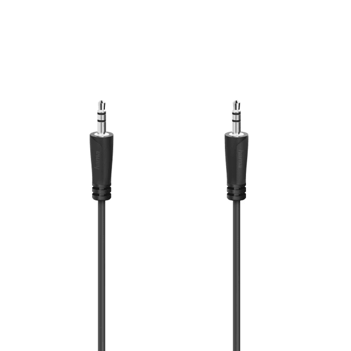 Hama Essential Cable de Audio - Jack 3.5mm Macho - Estereo - Longitud 1.5m - Color Negro 1