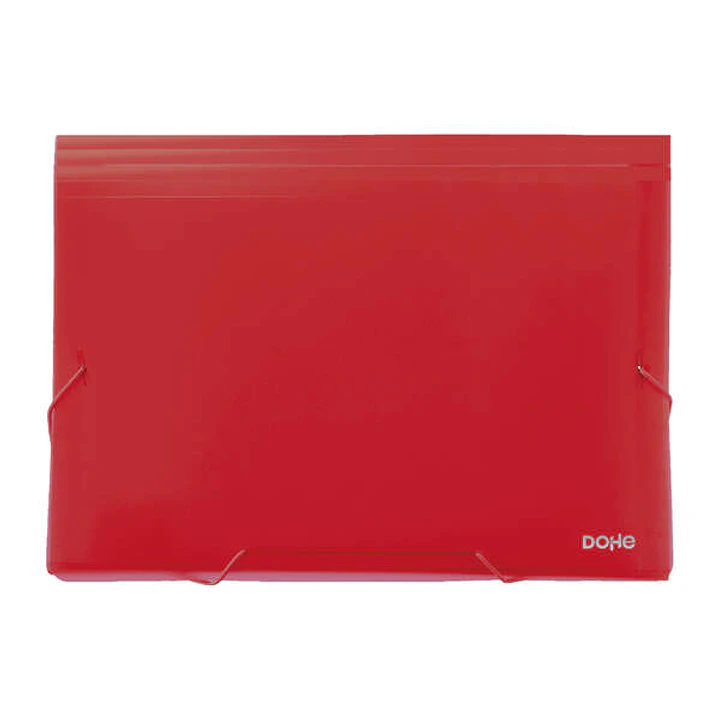 Dohe Clasificadores Acordeon de 13 Departamentos - Tamaño Din A4 - Fabricados en Polipropileno Opaco de 700 Micras - con Cierre de Gomas 1