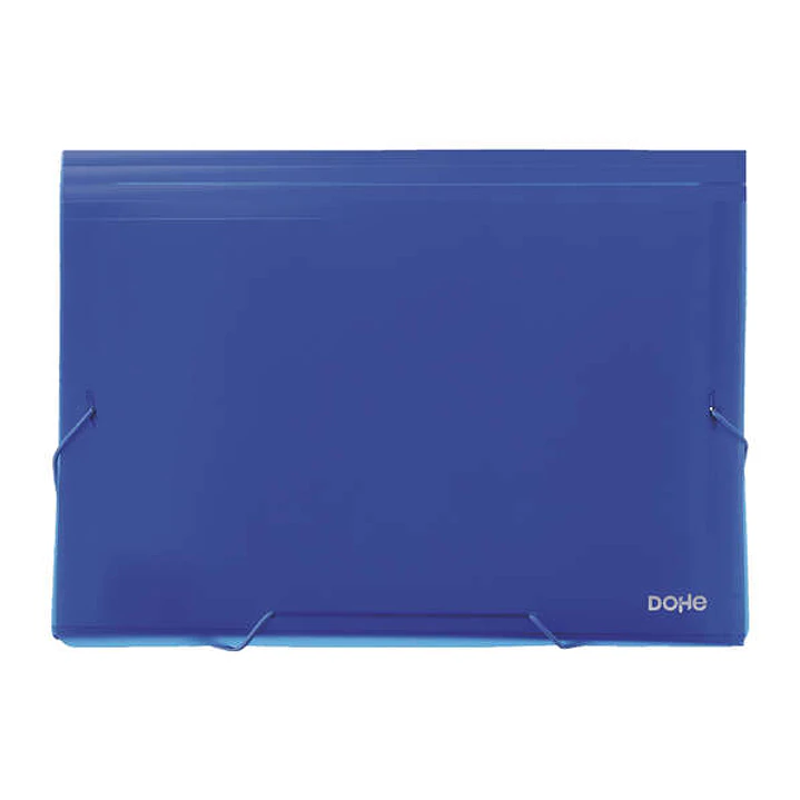 Dohe Clasificadores Acordeon de 13 Departamentos - Tamaño Din A4 - Fabricados en Polipropileno Opaco de 700 Micras - con Cierre de Gomas 1