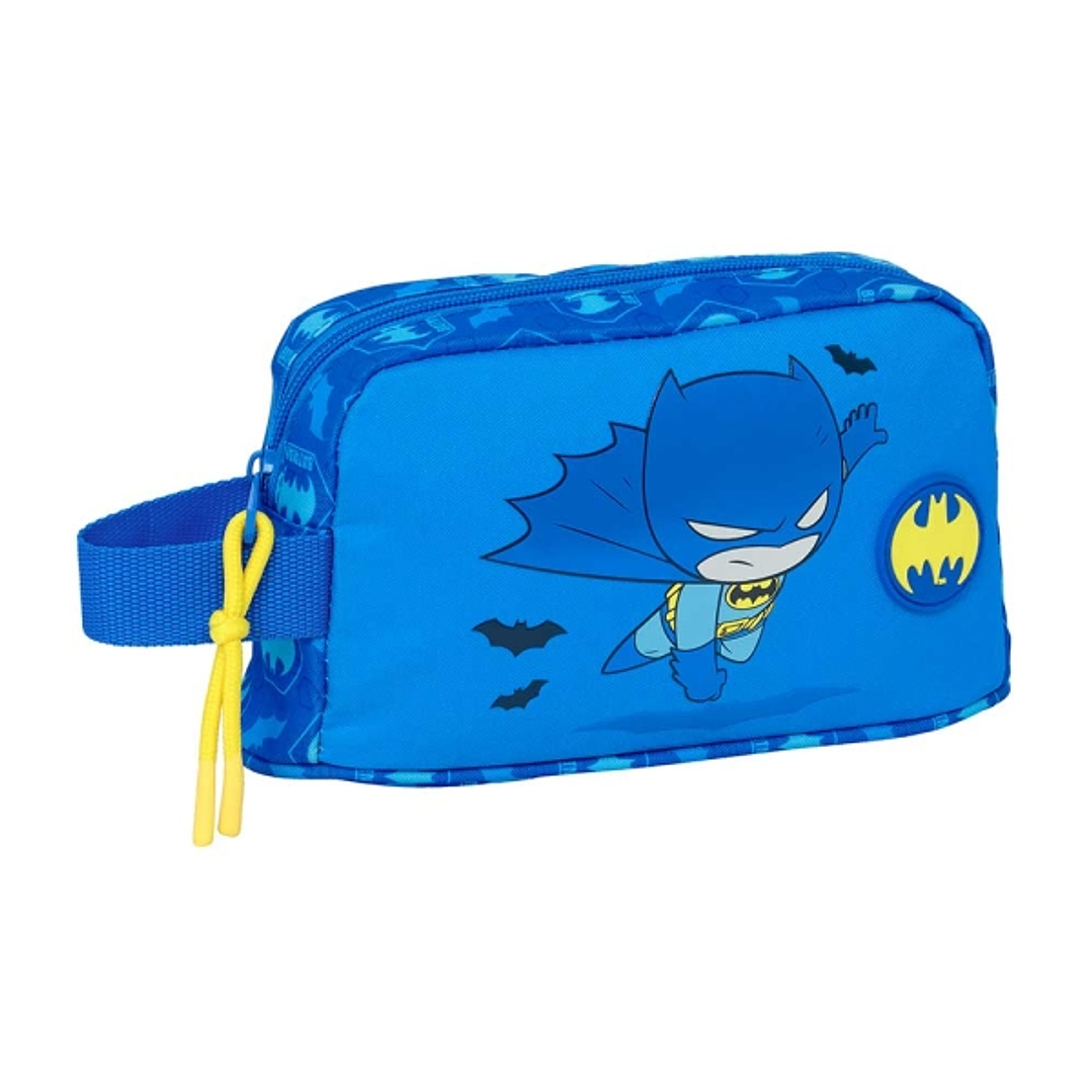 Safta Batman Preescolar Portadesayunos Termico de 1.7L - Interior Forrado en Aluminio - 215x65x120mm - Color Azul 1