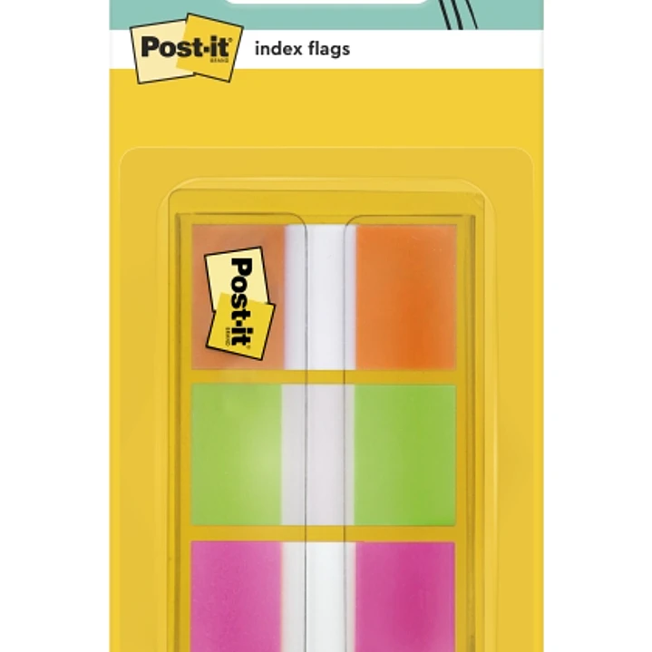 Post-It Index Dispensador con 60 Marcadores de Indice Reposicionables - Forma Rectangular - Colores Surtidos 1