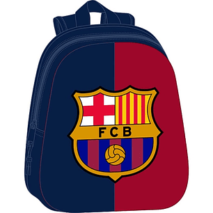 Safta F.C.Barcelona Mochila 3D de 8.64L - Portabotellas - Tarjeta de Identificacion Personal - Hombreras Acolchadas - 27x33x10cm - Color Rojo y Azul