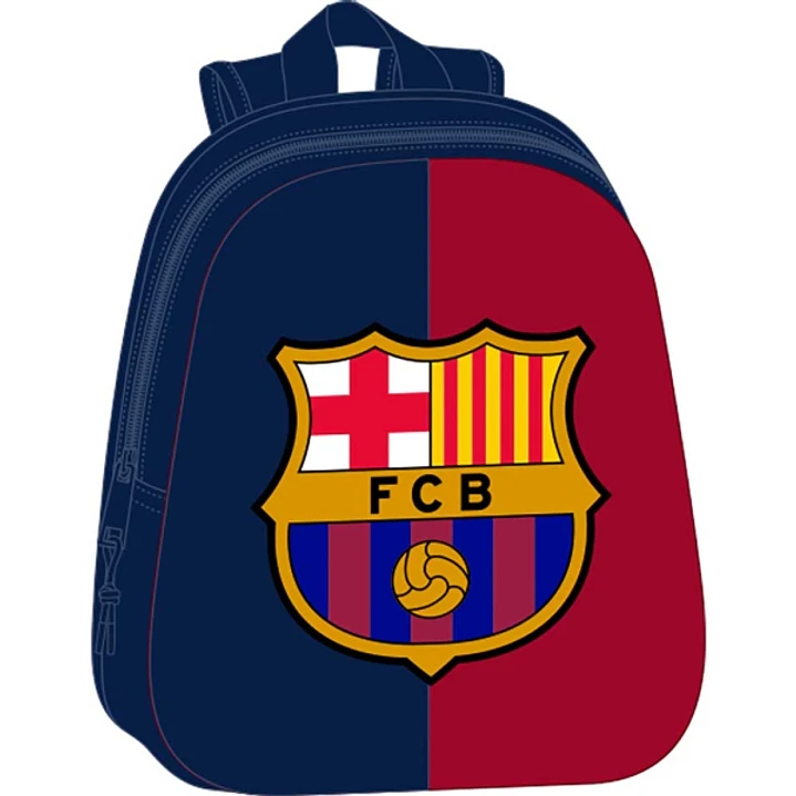 Safta F.C.Barcelona Mochila 3D de 8.64L - Portabotellas - Tarjeta de Identificacion Personal - Hombreras Acolchadas - 27x33x10cm - Color Rojo y Azul 1