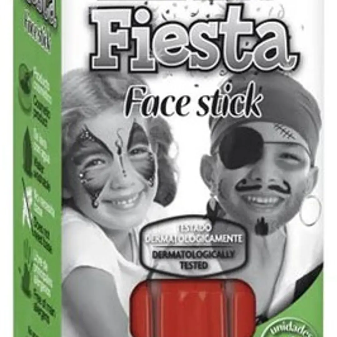 Alpino Fiesta Face Stick Pack con 6 Barritas de Pintura Facial - Sistema Retractil Giratorio - Se Lava con Agua - Testado Dermatologicamente - Color R 1