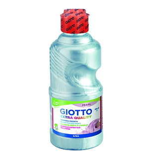 Giotto Extra Quality Pearl Tempera - 250ml - Lispa para el Uso - Botella Bio Pet - Color Cyan