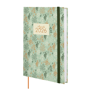 Finocam Dynamic Berlin Agenda - Anual 2026 - Cierre de Goma - Formato Y10 - 145x28x210mm - 1 Dia por Pagina - Tematica de Hojas