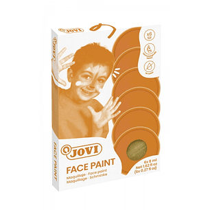 Jovi Estuche de Maquillaje Crema - Hipoalergenico - Base Grasa - Facil Aplicacion - Gran Cobertura - 12 Colores Mezclables - sin Parabenos - Retiro Fa