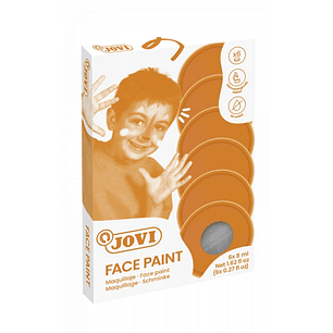 Jovi Estuche de 6 Botes Maquillaje Crema - Hipoalergenico - Base Grasa - Facil Aplicacion - Gran Cobertura - Colores Mezclables - sin Parabenos - Reti