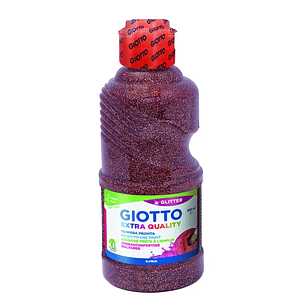 Giotto Extra Quality Glitter Tempera - 250ml - Lispa para el Uso - Botella Bio Pet - Color Bronce