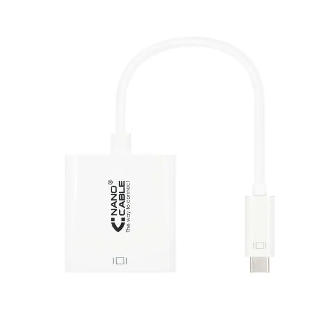 Nanocable Conversor USB-C A HDMI 4K - 15 CM - Color Blanco 1