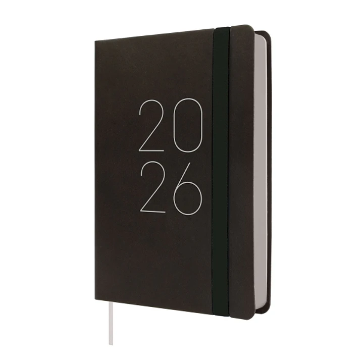 Finocam Flexi Lisa Agenda en Catalan - Anual 2026 - Tapa Blanda - Formato F4 - 120x23x172mm - 1 Dia por Pagina - Color Negro 1