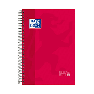 Oxford School Classic A4+ Europeanbook - Tapa Extradura - 50% Hojas Gratis - 5x5 - 120 Hojas