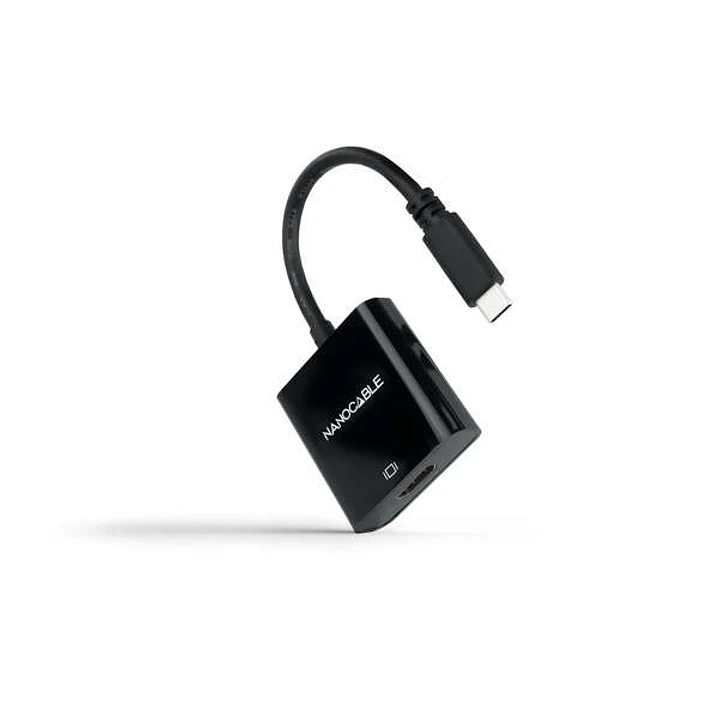 Nanocable Conversor USB-C A HDMI 4K - 15cm - Color Negro 1