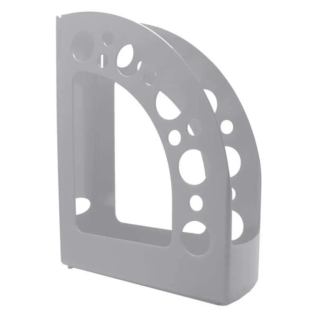 Dohe +Mab Revistero de Poliestireno de Alta Calidad - Medidas 80x318x245mm - Material 100% Reciclable - Color Gris 1