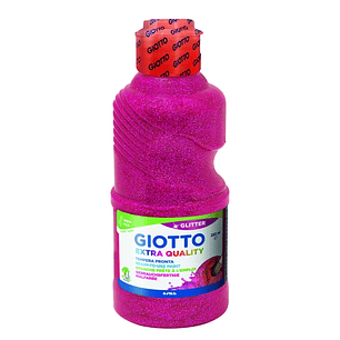 Giotto Extra Quality Glitter Tempera - 250ml - Lispa para el Uso - Botella Bio Pet - Color Magenta