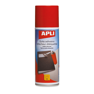 Apli Spray Quita Adhesivo 200ml - Elimina Facilmente Residuos de Adhesivo y Pegamento en Madera, Ceramica, Cristal, Metal y Plastico
