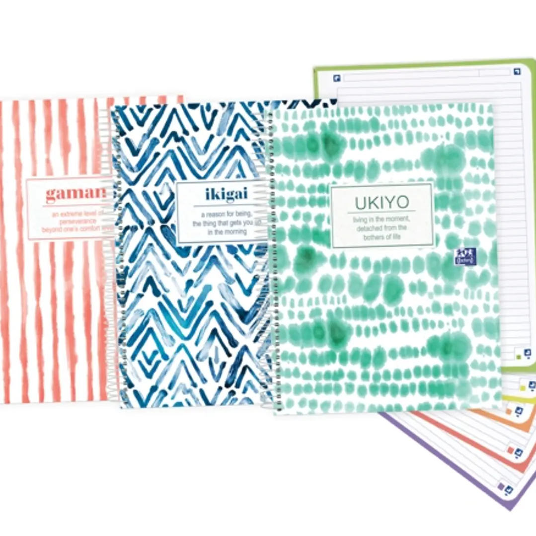 Oxford Japandi A4+ Europeanbook 5 Tapa Extradura - Diseño Japandi - 120 Hojas 1