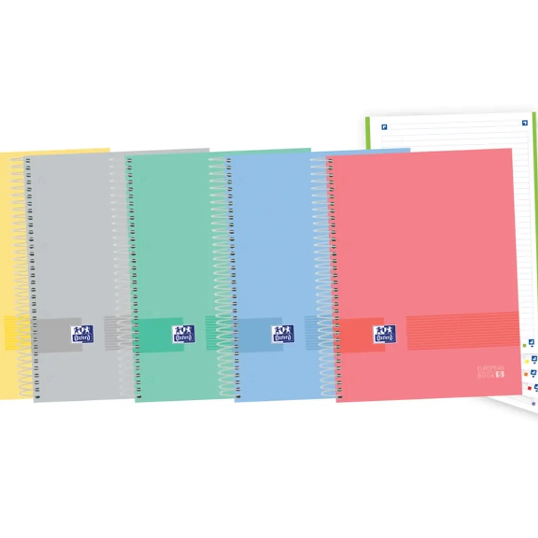 Oxford & You A4+ Europeanbook - Tapa Extradura Resistente - 5 Colores Surtidos - 120 Hojas 1