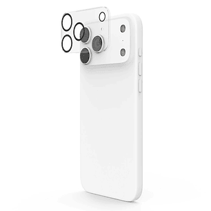 Hama Cam Protect Protector de Camara para iPhone 17 Pro / Pro Max - Vidrio Templado - Color Transparente