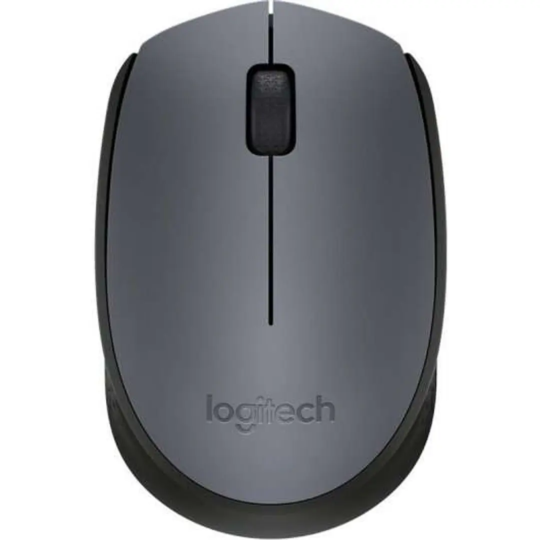 Logitech M170 Raton Inalambrico 1000dpi - 3 Botones - Uso Ambidiestro - Color Gris/Negro 1