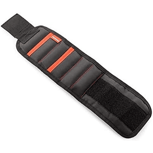 Innovagoods WrisTool Banda Magnetica - Incluye Accesorios - Multifuncion - Cierre con Velcro - 2 Bolsillos - 39x9.5x0.5cm - Color Negro
