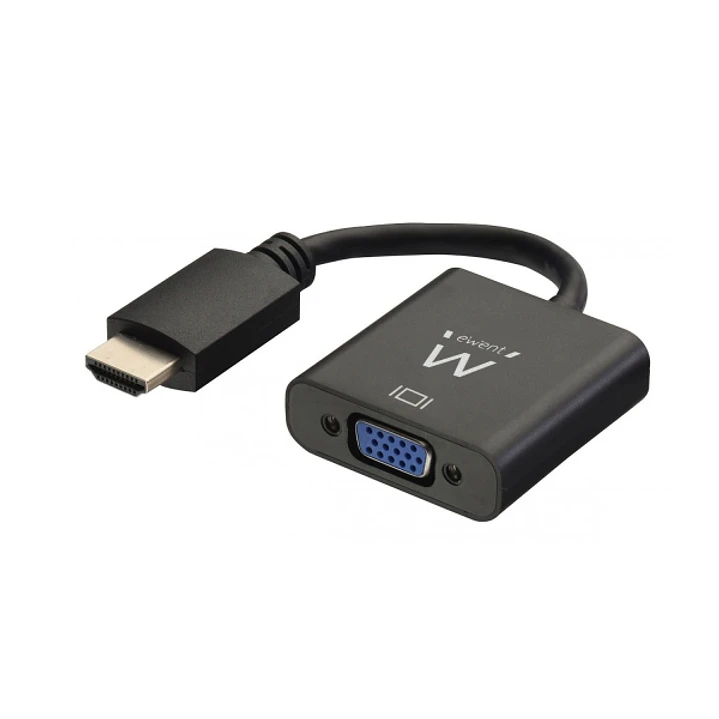 Ewent EW9864 Convertidor HDMI a VGA con Audio - Resolucion Maxima 1920 x 1200 -Color Negro 1