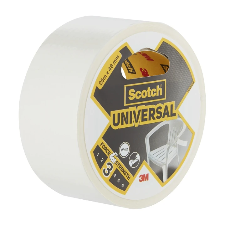 Scotch Cinta Adhesiva Americana -  48mm x 25m - Color Blanco 1