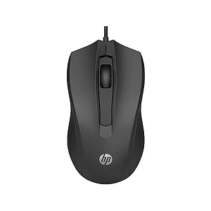 HP 105 Raton USB- Sensor Optico 1600 DPI - Diseño Ambidiestro Ergonomico - 3 Botones con Rueda de Desplazamiento - Ligero y Duradero - Color Negro